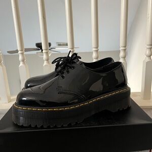 Paten leather doc martens in size 10 men.